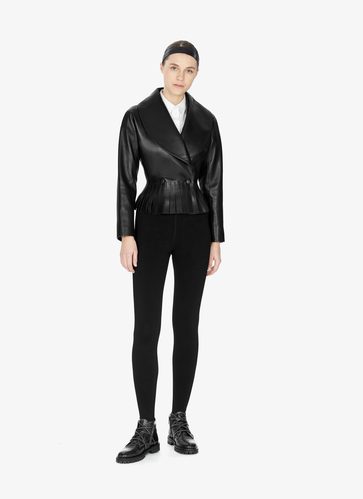 Alaïa Edition 1986 Fringed Leather Bomber Jacket ALAÏA BLACK ALAÏA EDITION 1986 FRINGED LEATHER BOMBER JACKET
